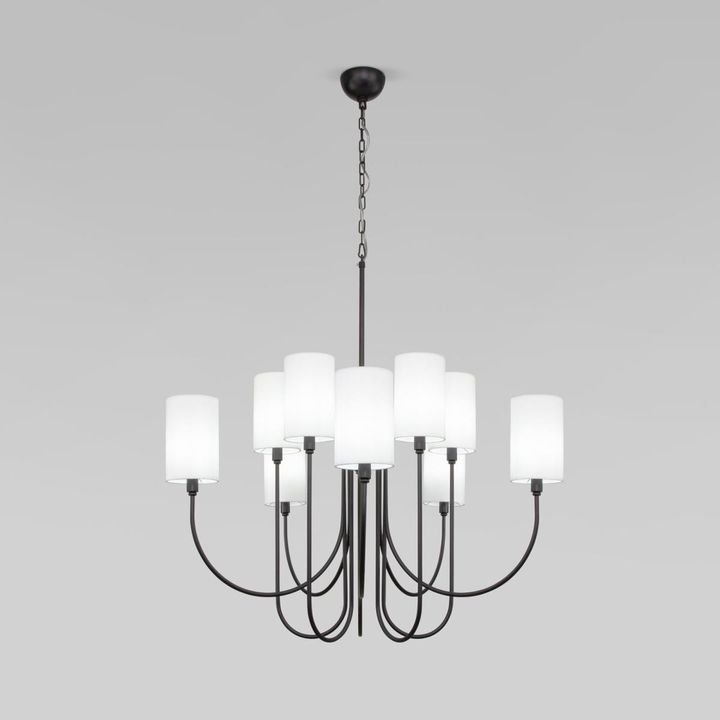 Подвесная люстра Eurosvet Abbey 60164/10 черный Smart