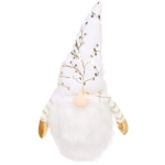 Сувенир новогодний «Лесовичок - Затейник» 41*13 см, Серебро (с подсветкой)