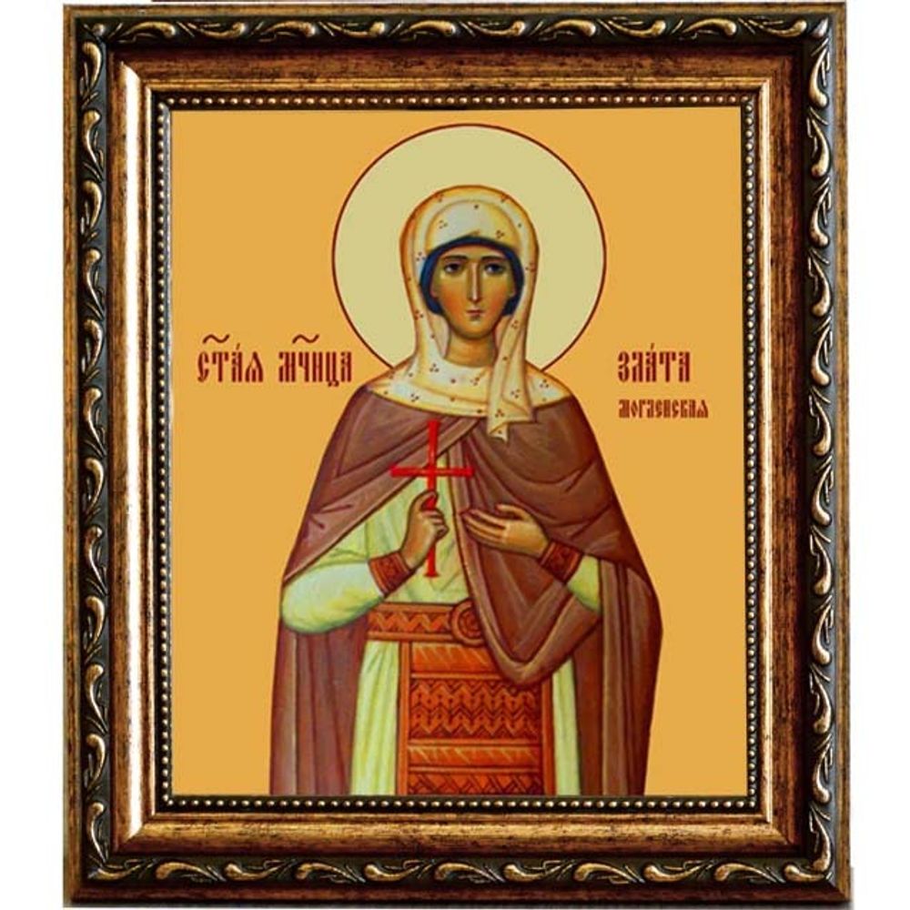 Злата Могленская великомученица. Икона на холсте.