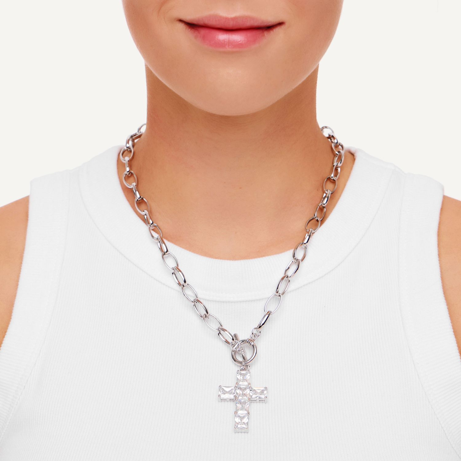 Колье Chain Cross Necklace