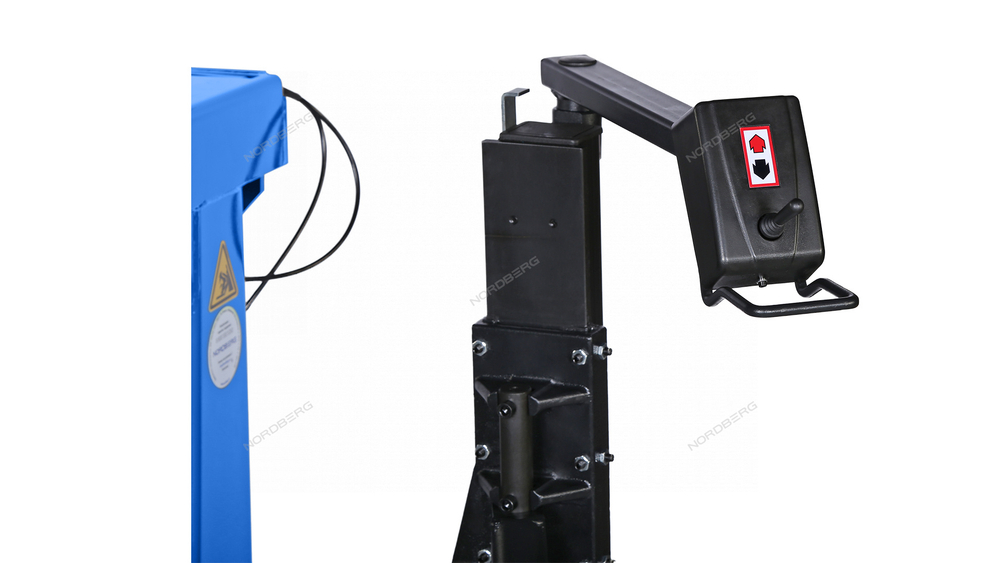 Станок шиномонтажный автомат, инверторный, стол с накладками, 220 В, синий NORDBERG 4643ID (B)