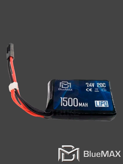 Аккумулятор BlueMAX 7.4V Li-Po 1500 mAh 20C PEQ/AN-15, Mini Tamiya (65x43x16 мм)