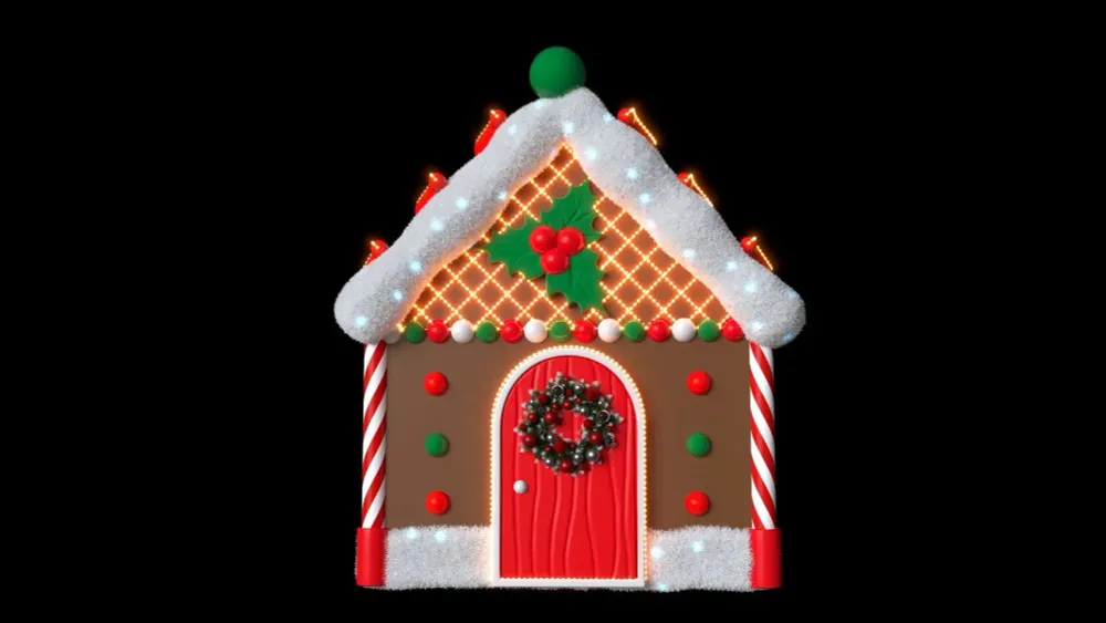 "Домик пряничный" со светодиодной подсветкой