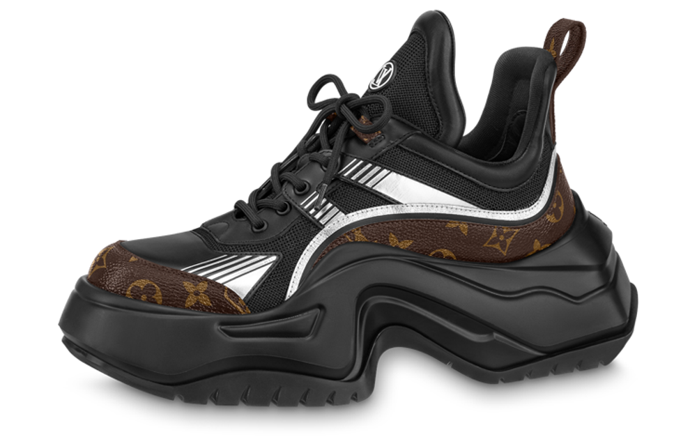 LOUIS VUITTON Archlight 2.0 Platform Sneakers "Black White With Brown Monogram"