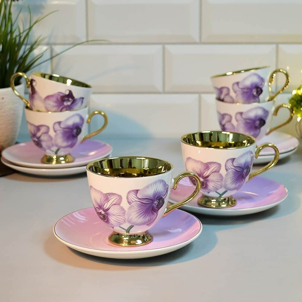 Чайный набор 12 предметов 200мл Премиум LR 60313