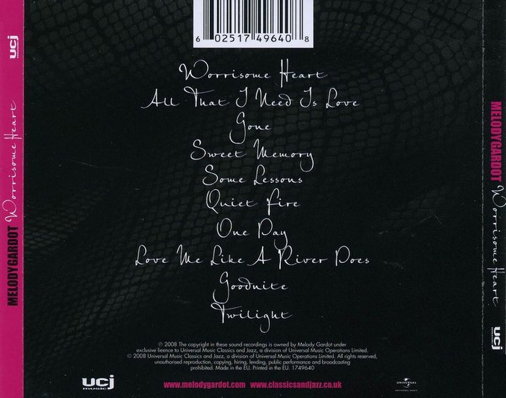 Melody Gardot / Worrisome Heart (CD)