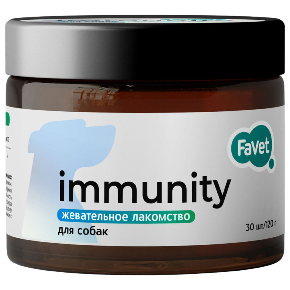 FAVET Функциональное лакомство FERRUMACTIVE SOFT CHEWS для иммунитета для собак, 120г