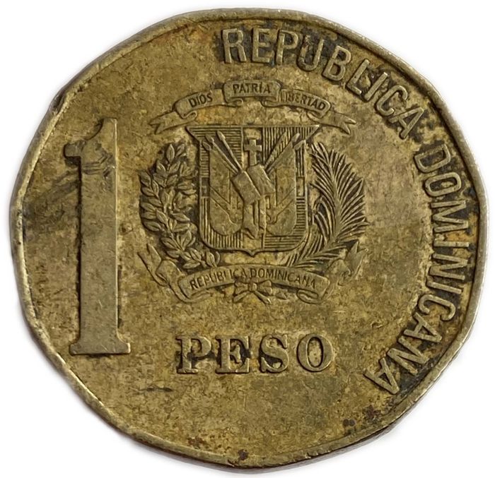 1 песо 1992-2008 Доминикана