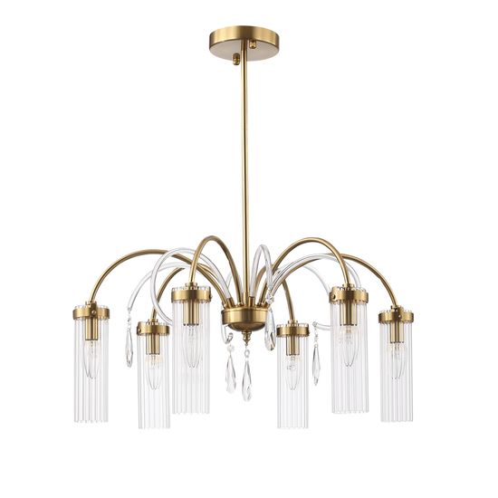 SL1401.303.06 Люстра подвесная ST-Luce Латунь/Латунь, Прозрачный E14 6*40W Luminera