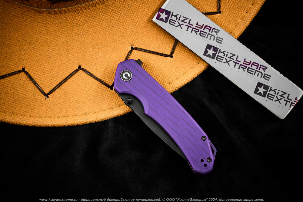 Нож Civivi Brazen C2023D сталь D2 Black Stonewashed рукоять Black G10