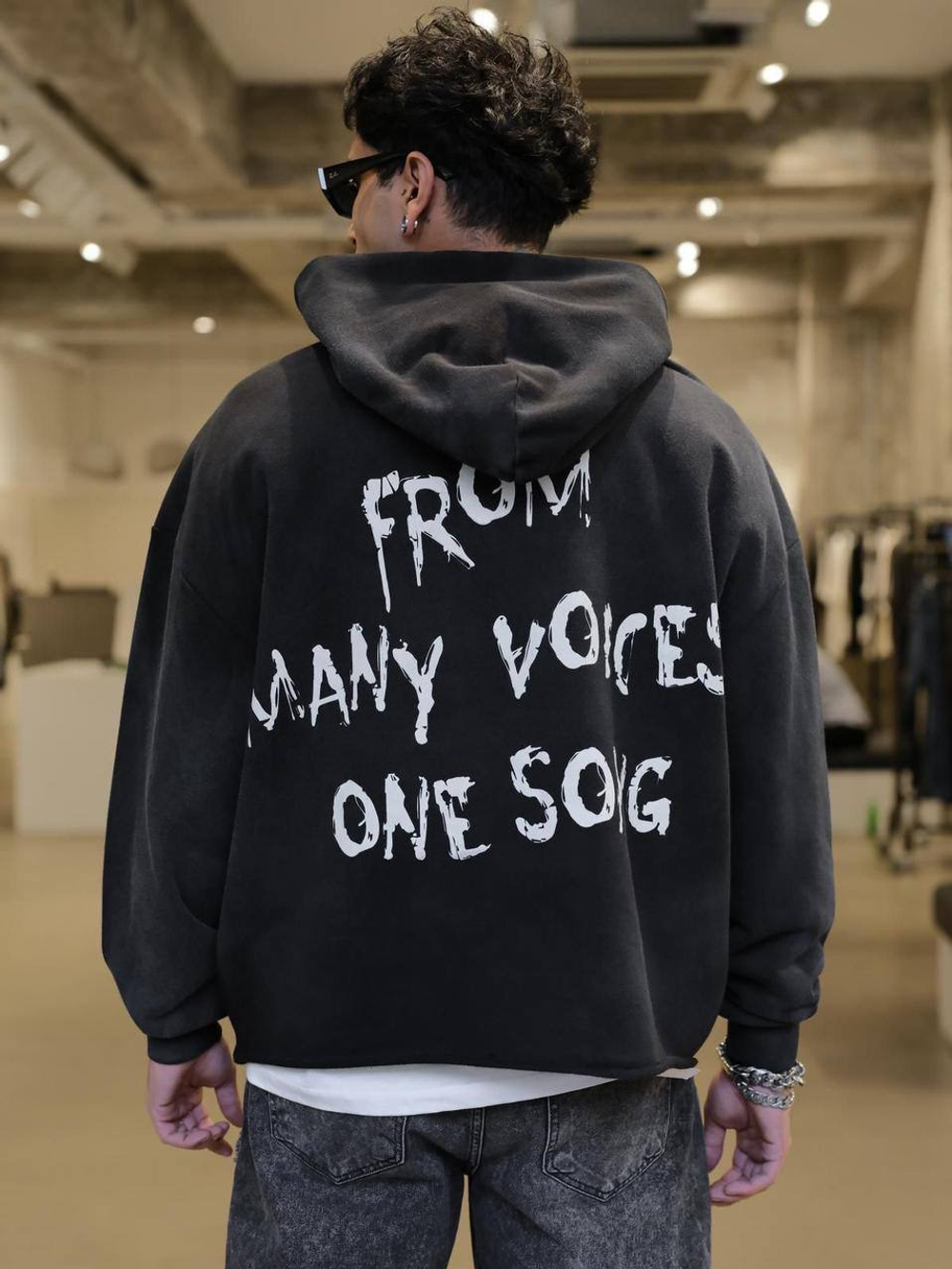 Худи оверсайз с принтом