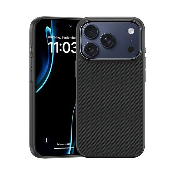 Чехол Benks ArmorPro Case built with Kevlar 600D для iPhone 17 Pro Max 6.9&quot; (C.K.FL.AP.BK.A070) черный (Black)