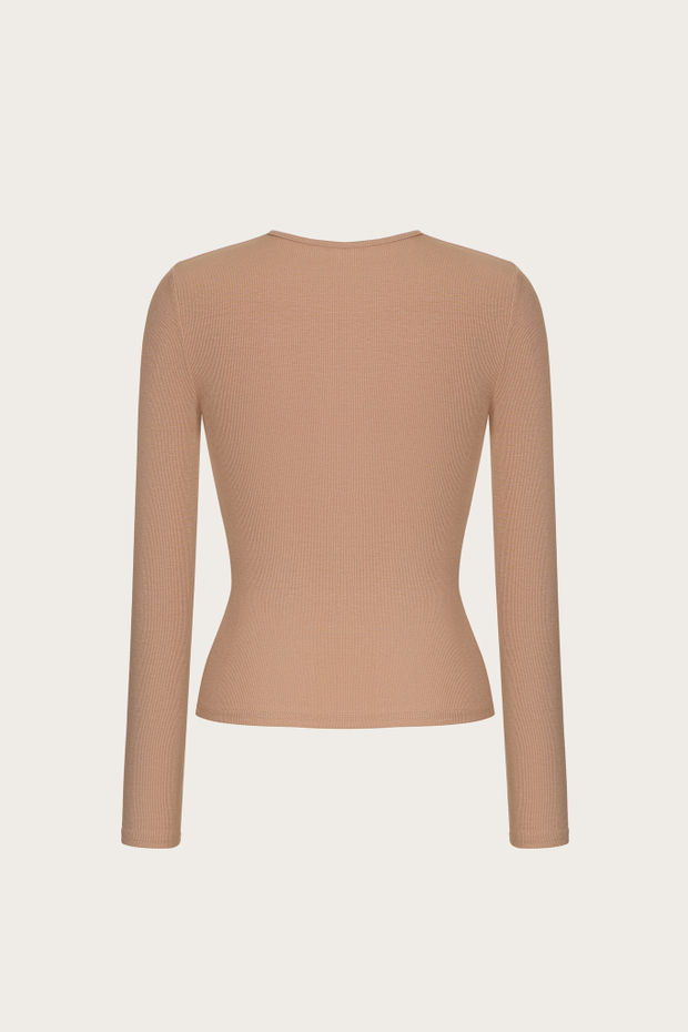 ЛОНГСЛИВ ИЗ ВИСКОЗНОГО ТРИКОТАЖА