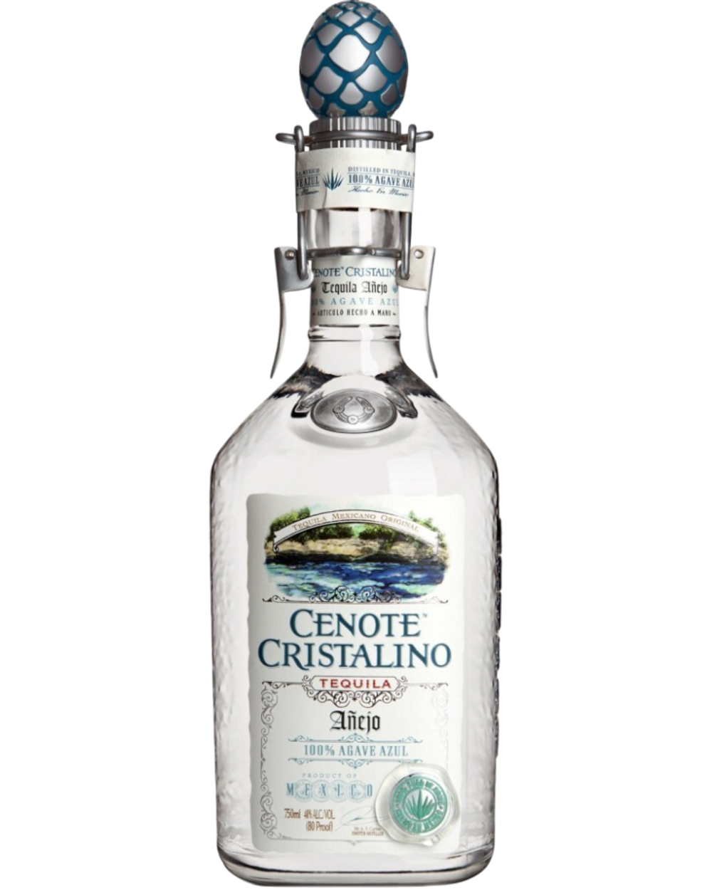 Текила Cenote Blanco Anejo Cristalino 0.7