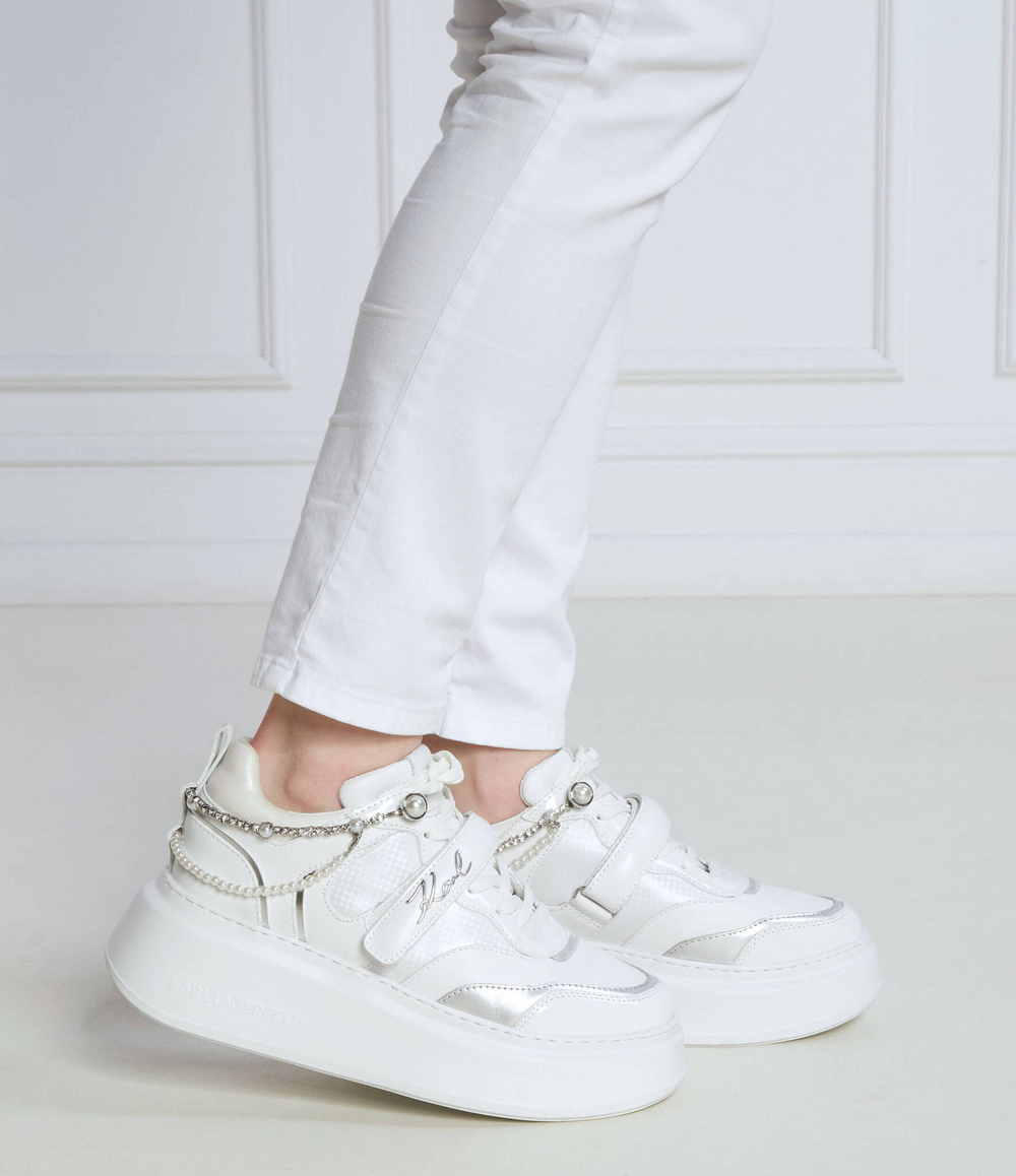 Кожаные кроссовки anakapri Karl Lagerfeld - белый(KL63544)