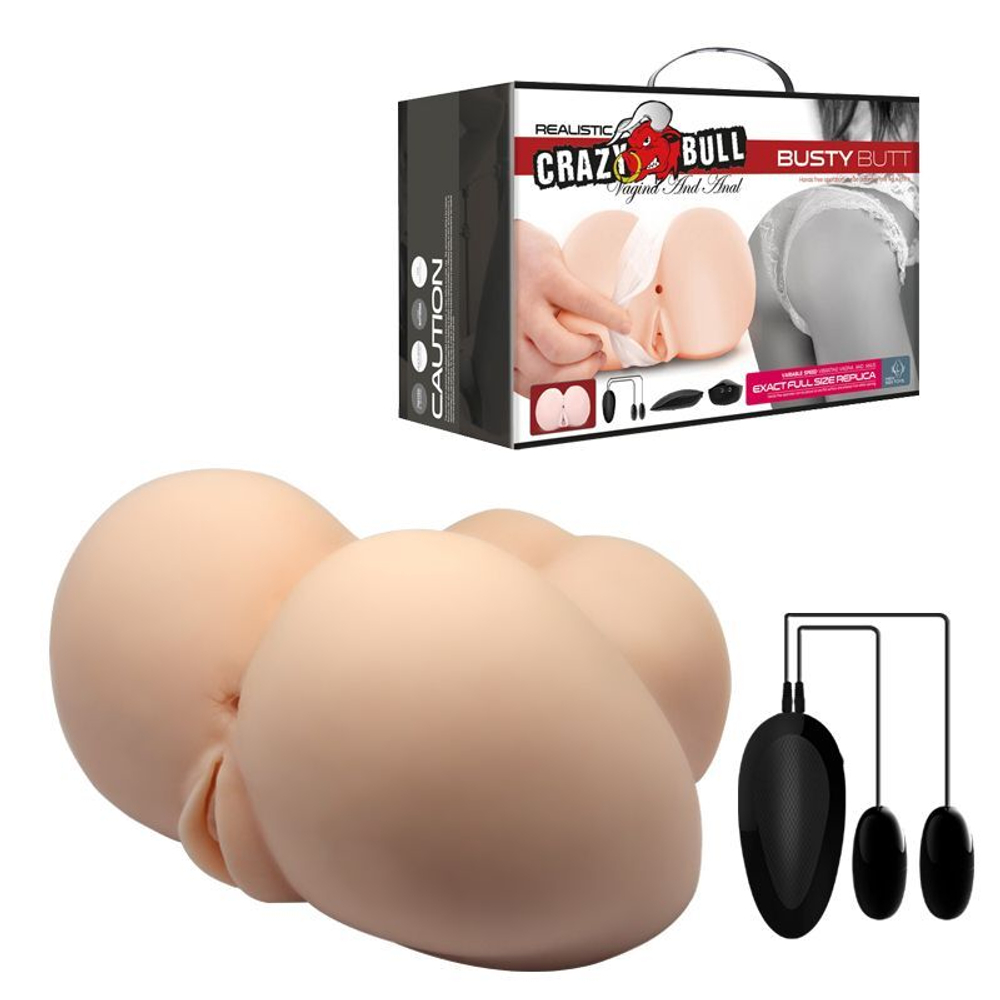Мастурбатор Baile Crazy Bull Busty Butt – вагина и анус, вибро