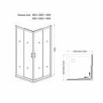 Душевой уголок Veconi Rovigo RV-11 80x80 прозрачный