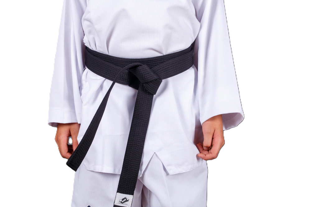 Пояс для тхэквондо ProfSport без вышивки (4 см) черный