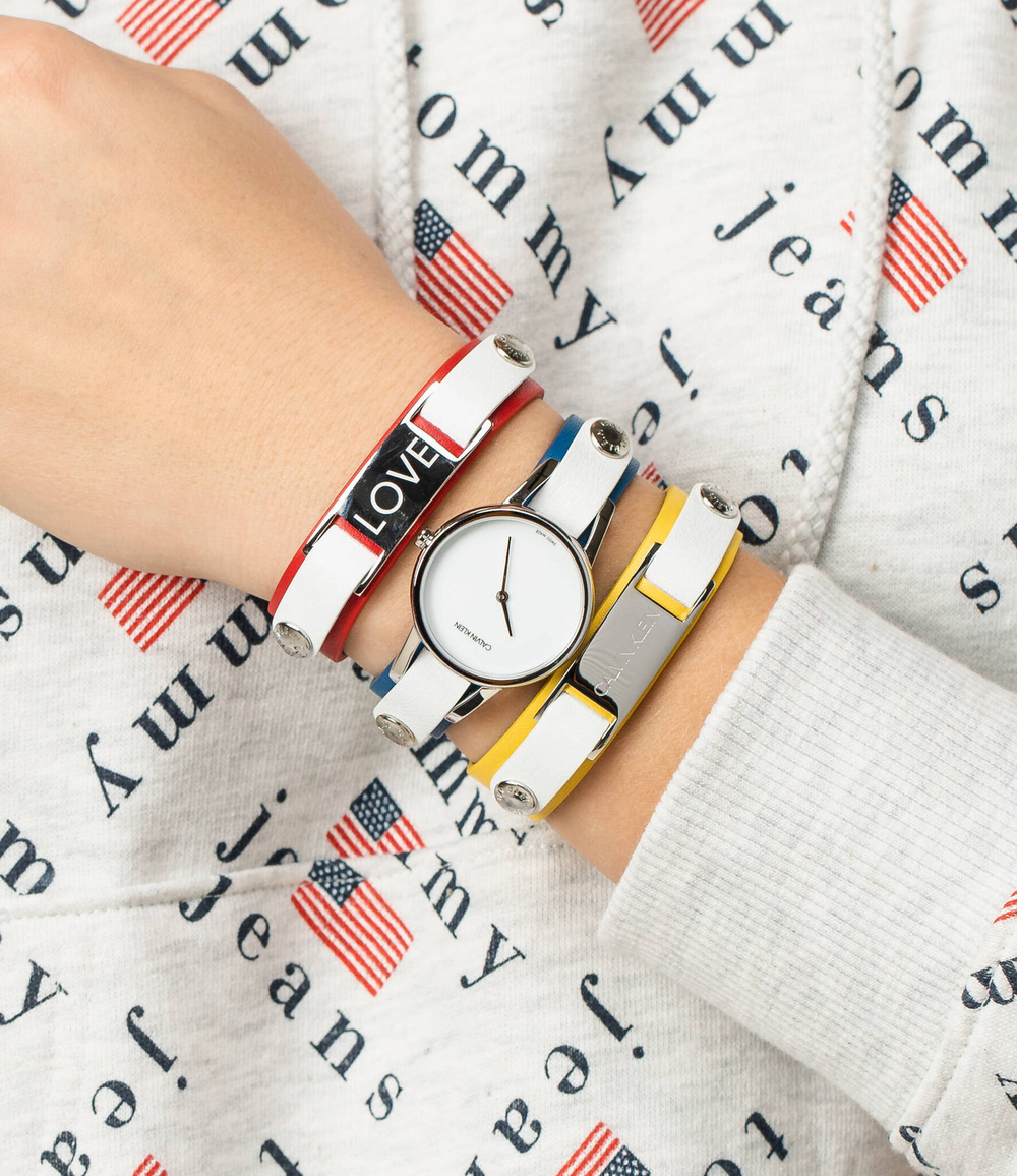 часы #mycalvins Calvin Klein - голубой(K9D231VX)