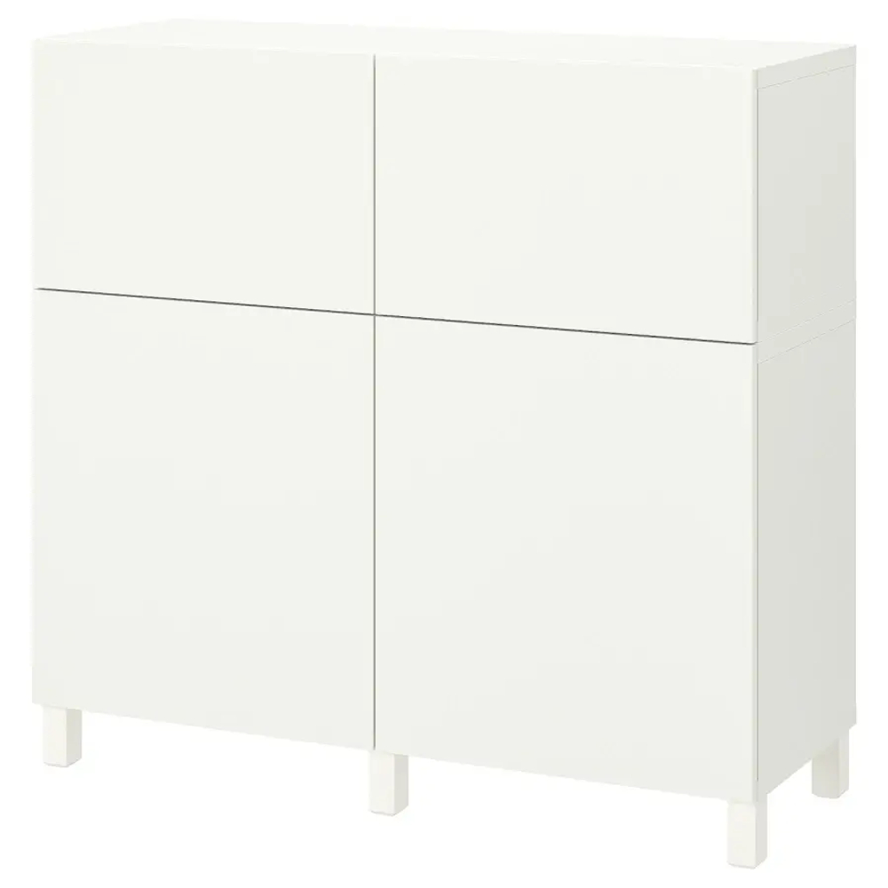 Комбинация для хранения - BESTÅ/ BESTА IKEA/ БЕСТА/БЕСТО ИКЕА, 112х120 см, белый