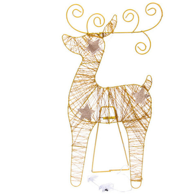 Сувенир с подсветкой «Стук копытц» 37 см (батарейки 2 AA), Теплый белый