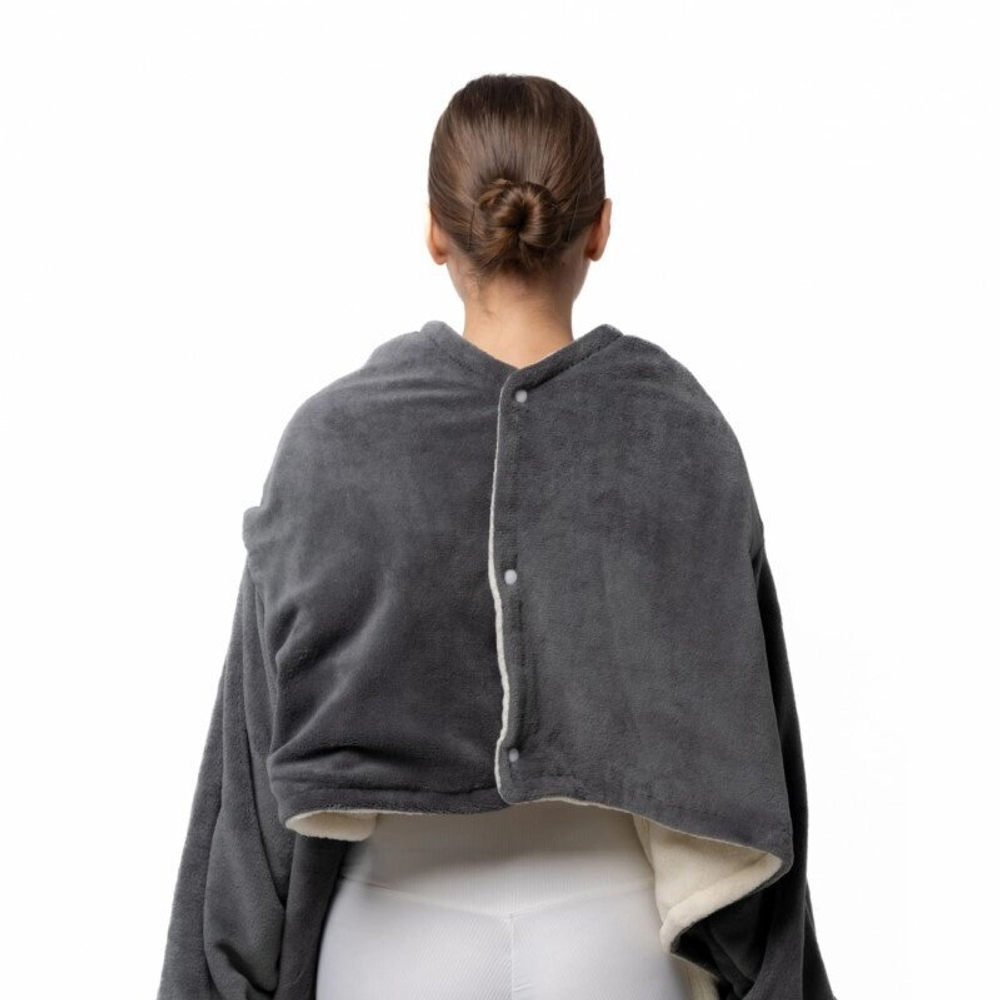 Электрический плед с рукавам EcoSapiens COMFY (серый)