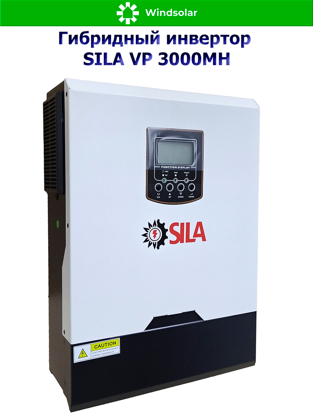 Гибридный инвертор SILA VP 3000MH (3000W / 24V / PV 3kW 30-400V / MPPT 13A)