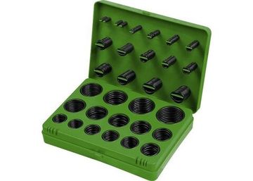 Набор резиновых уплотнительных прокладок, D 7 - 53 мм, 406 предм. Сибртех 47597