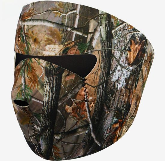 Маска для лица защитная, неопрен, цвет лес