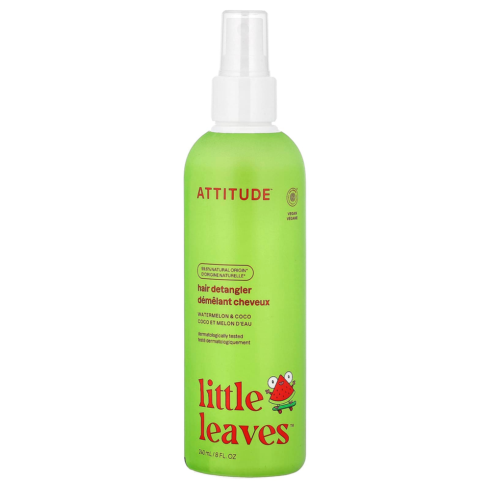 ATTITUDE, Little Leaves™, средство для расчесывания волос, арбуз и кокос, 240 мл (8 жидк. унций)