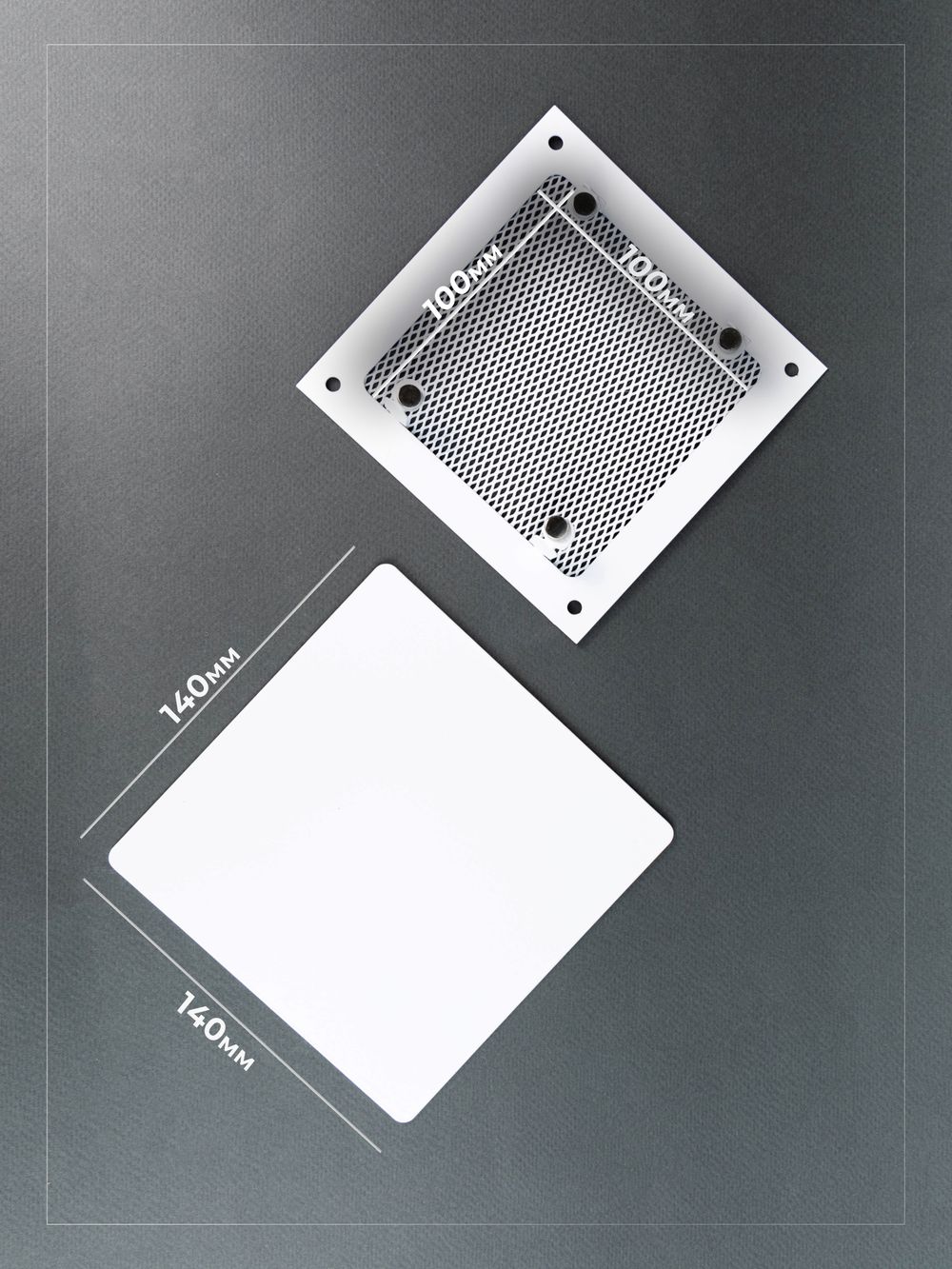 Вентиляционная решетка РД 140х140 Белый