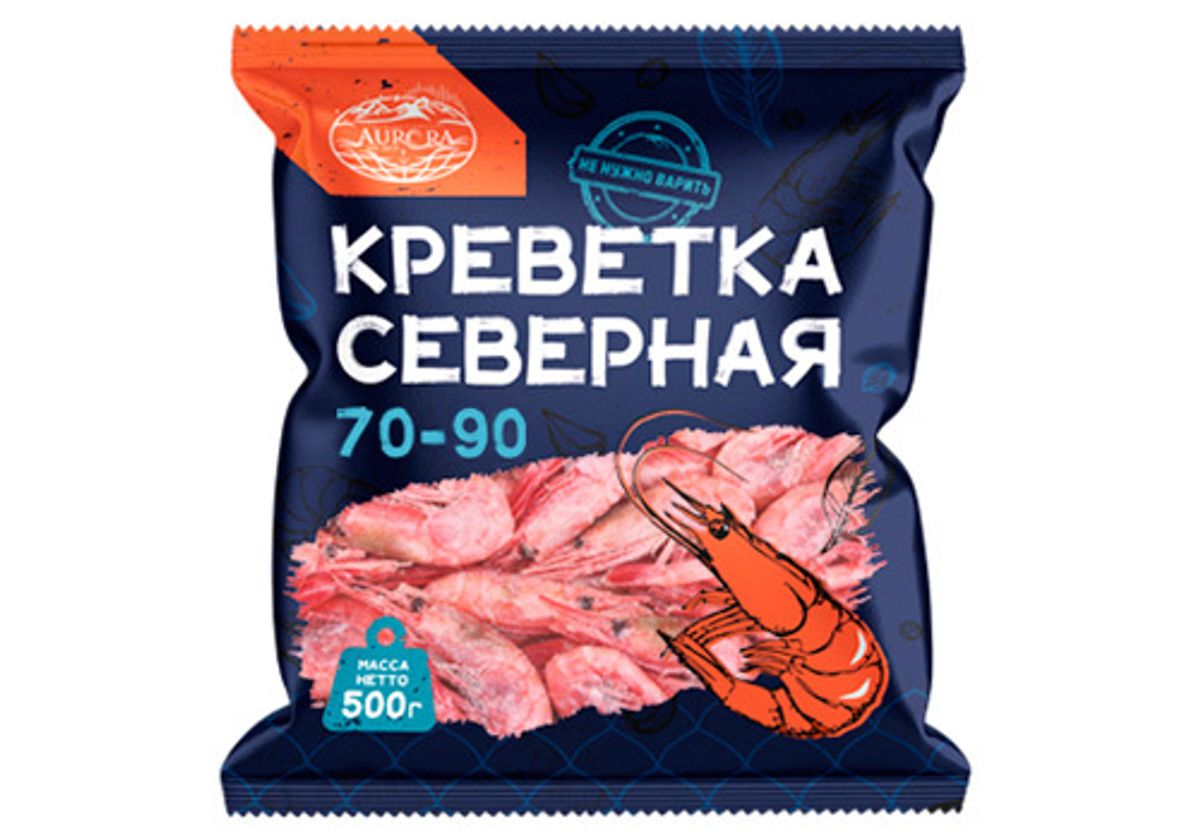 Креветки Северные 70/90, 800г
