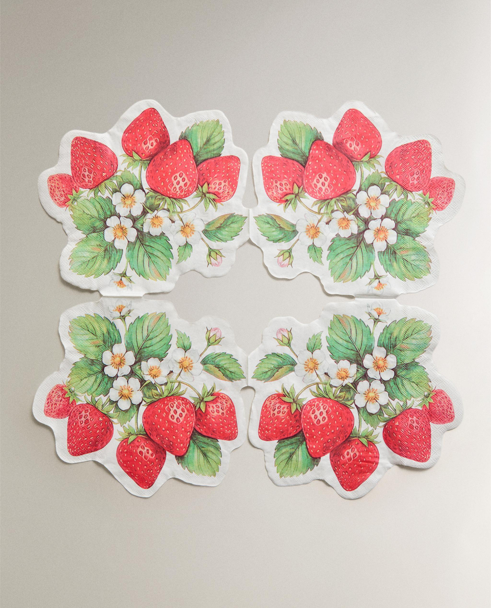 Бумажные салфетки Zara Home, красный, 20 шт., 2271/022