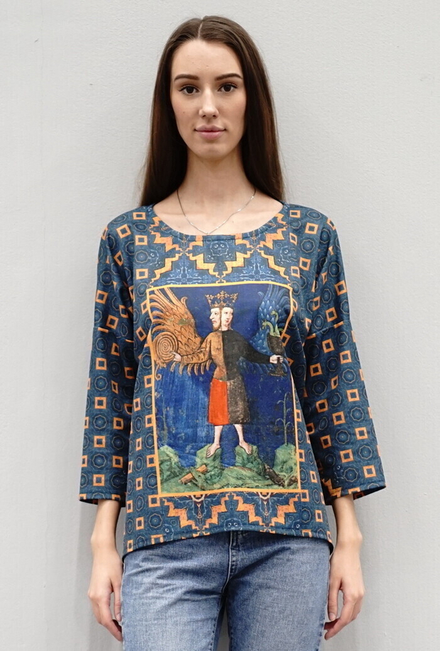 Туника "Алхимия", по мотивам алхимического манускрипта XV века "Коронованный Андрогин"