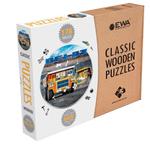 Деревянный пазл, фигурный для детей и взрослых EWA Автомобили БЕЛАЗ 28x28 см