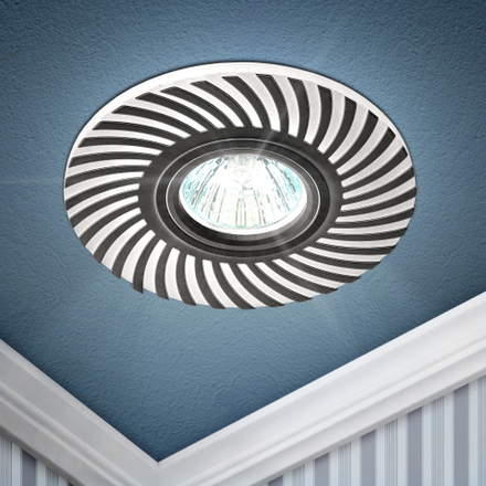 Светильник встраиваемый cо светодиодной подсветкой ЭРА DK LD32 WH под лампу MR16 GU5.3 белый