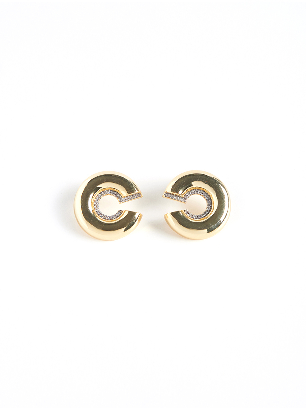 Серьги "C Shine mini" Gold