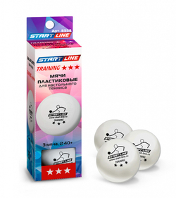 Мячи н/т 3* Start Line Training New (3 шт)
