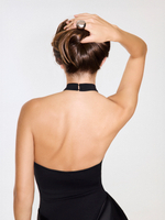 BLACK MAXI DRESS WITH BODYSUIT