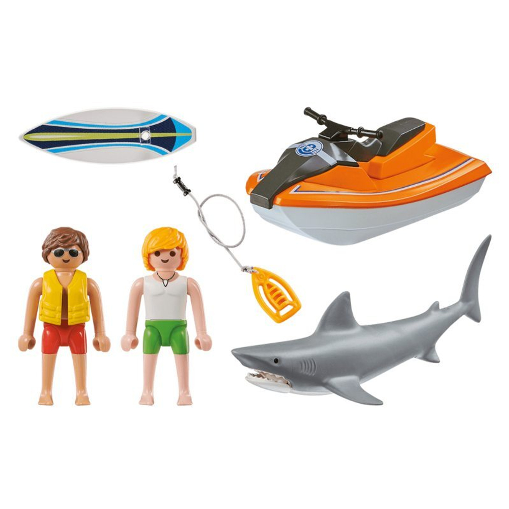 Playmobil - Береговая защита от нападения акул 70489