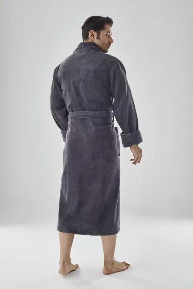 Халат мужской махровый 1400 графит Nusa