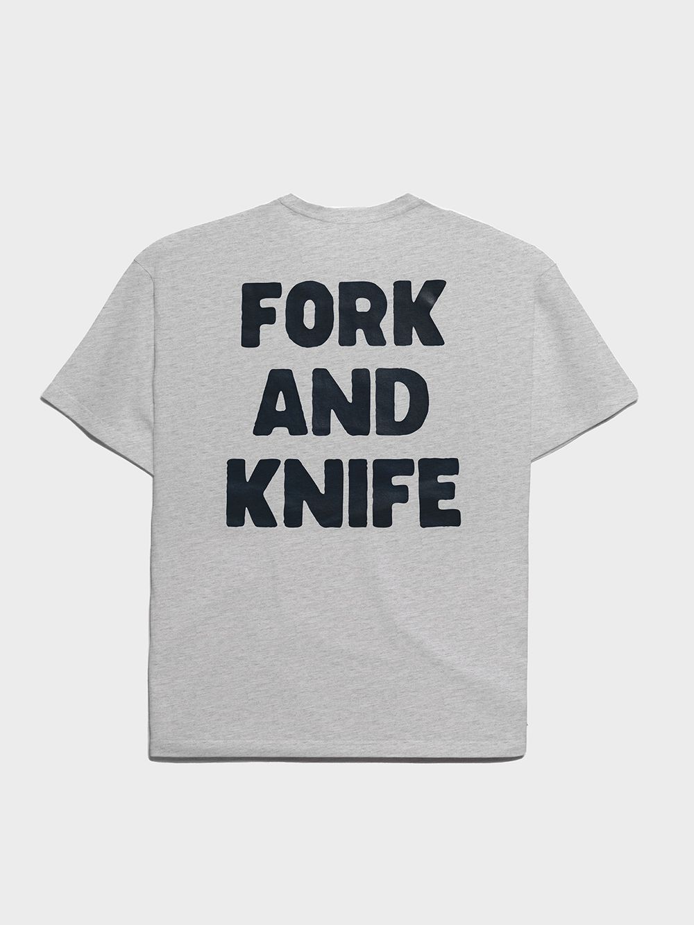 Футболка Hardlunch оверсайз F&K меланж серая