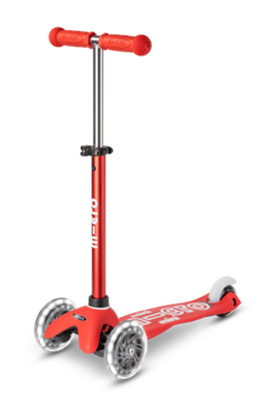 Самокат Mini Micro Deluxe LED Красный