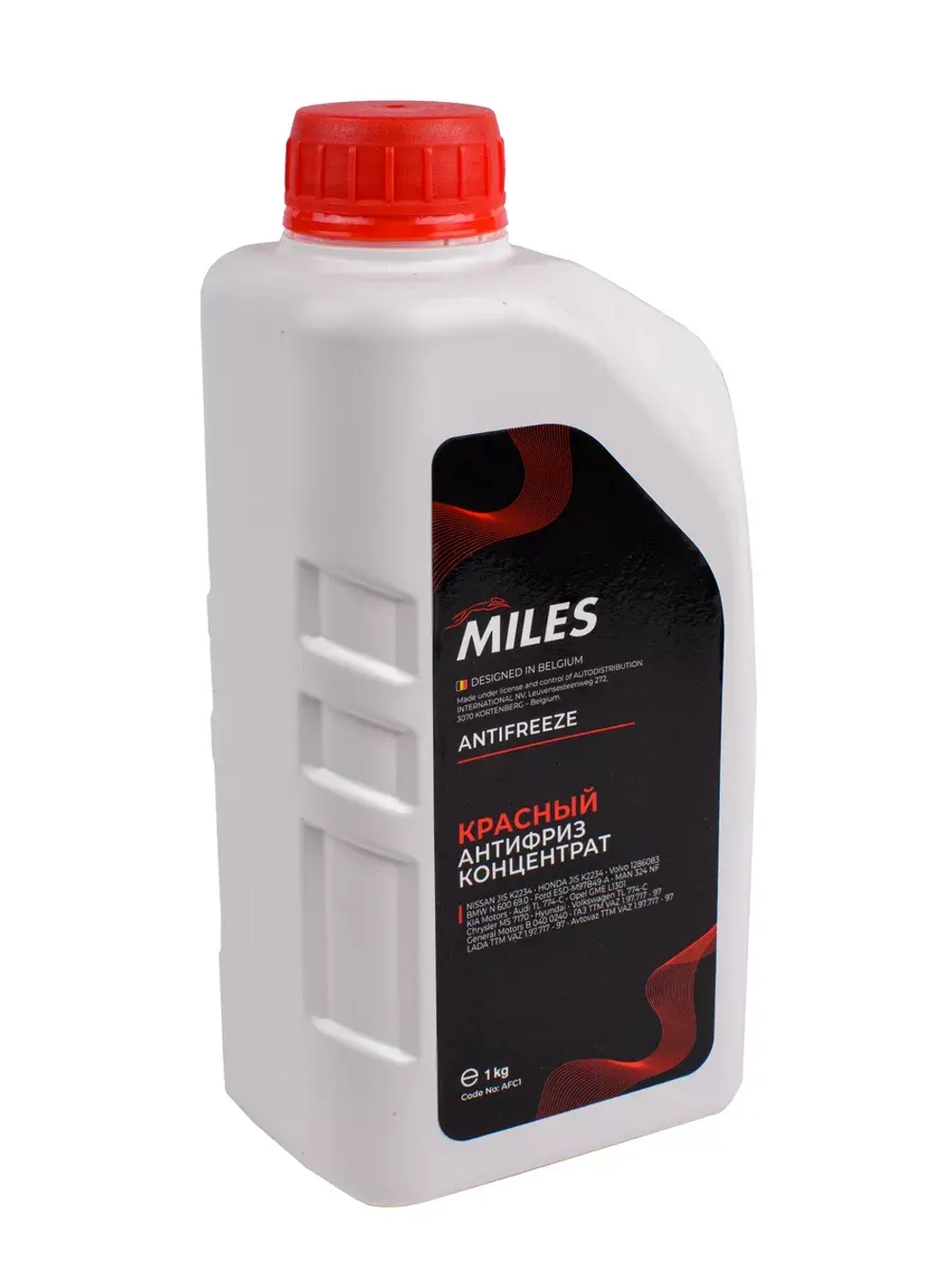 Антифриз MILES красный G12/G12+ концентрат 1кг