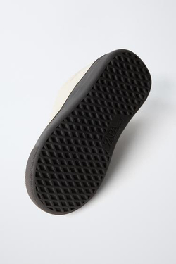 ZARA КЕДЫ ИЗ ХЛОПКА, БЕЛЫЙ