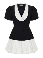 Жакет Odri с белым воротником, черный