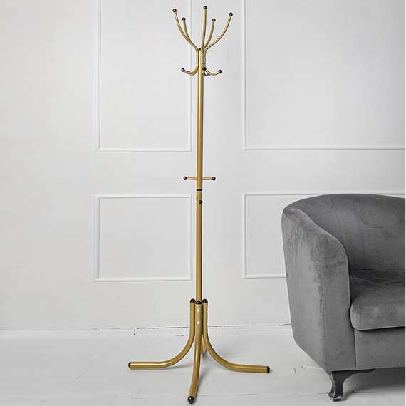 Вешалка напольная М 10 золото