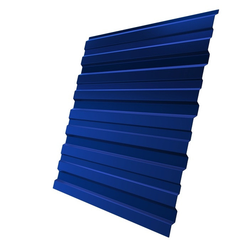 Профнастил С10 Grand Line Optima Pe 0,45 мм RAL 5005 сигнальный синий