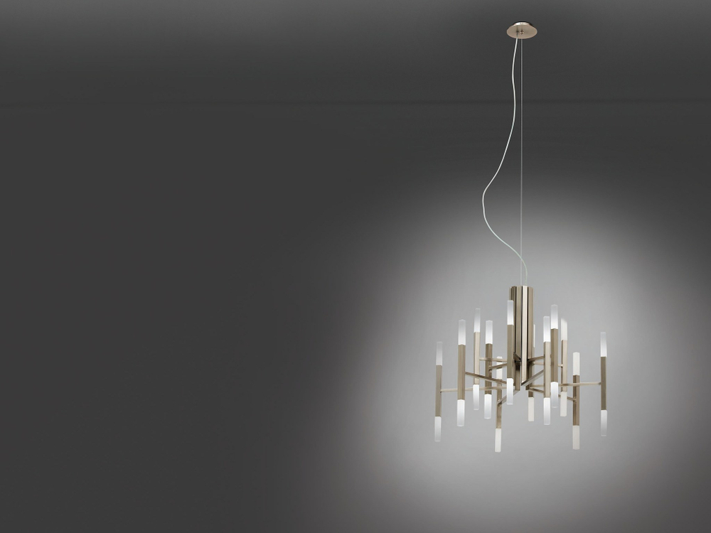 Pendant design lamp  THE LIGHT by Alma 60 lampshades (Gold)