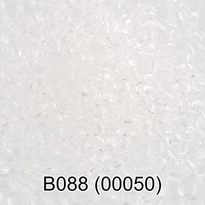 Бисер Чехия "GAMMA" круглый 2 10/0 2.3 мм B088 прозрачный ( 00050 )